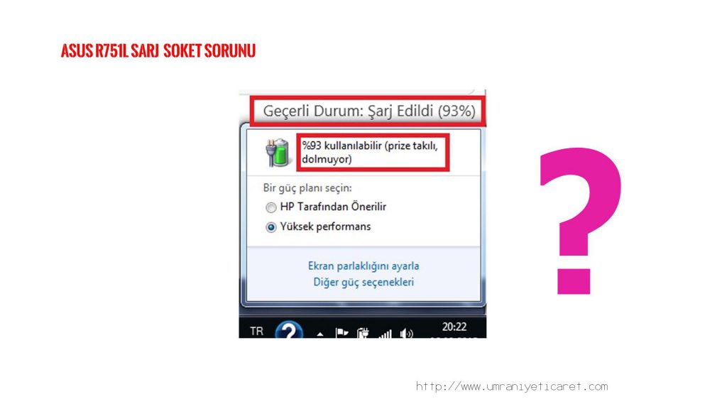 ASUS R751L ŞARJ SOKETİ , ŞARJ GİRİŞ YERİ TAMİRİ