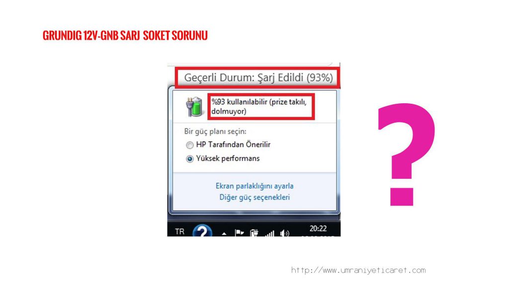 GRUNDIG 12V-GNB ŞARJ SOKETİ , ŞARJ GİRİŞ YERİ TAMİRİ