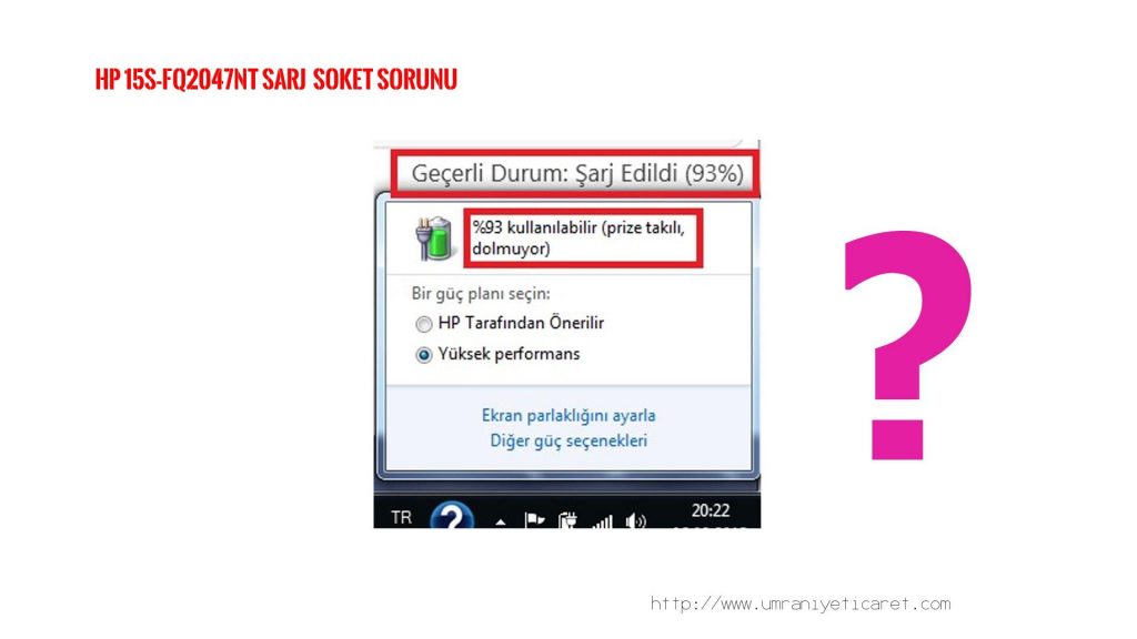 HP 15S-FQ2047NT ŞARJ SOKETİ , ŞARJ GİRİŞ YERİ TAMİRİ