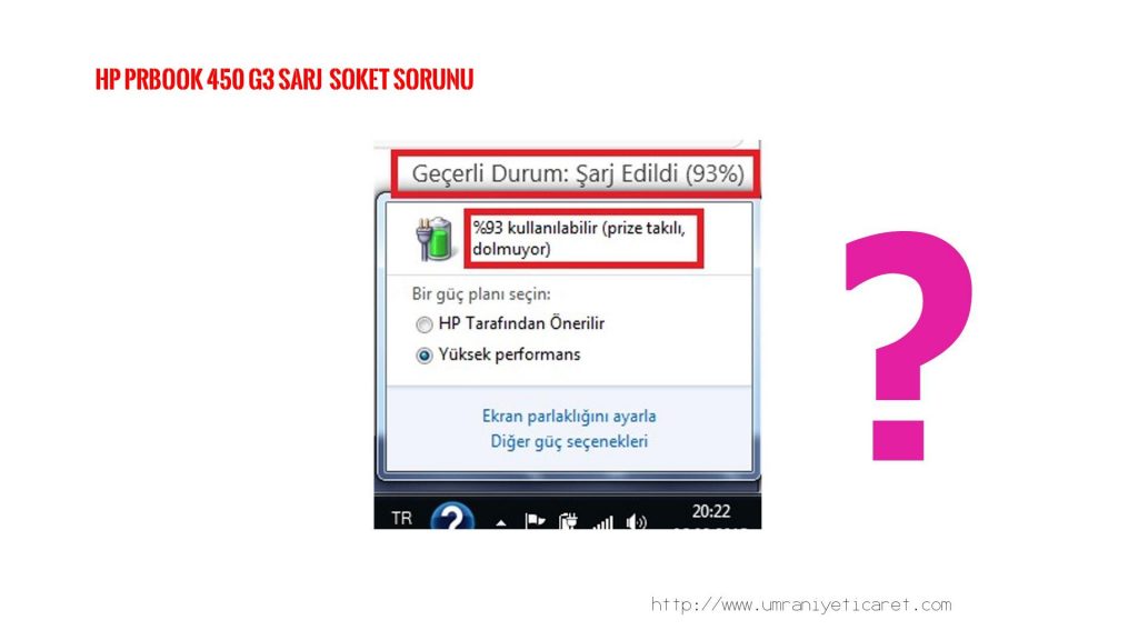 HP PRBOOK 450 G3 ŞARJ SOKETİ , ŞARJ GİRİŞ YERİ TAMİRİ