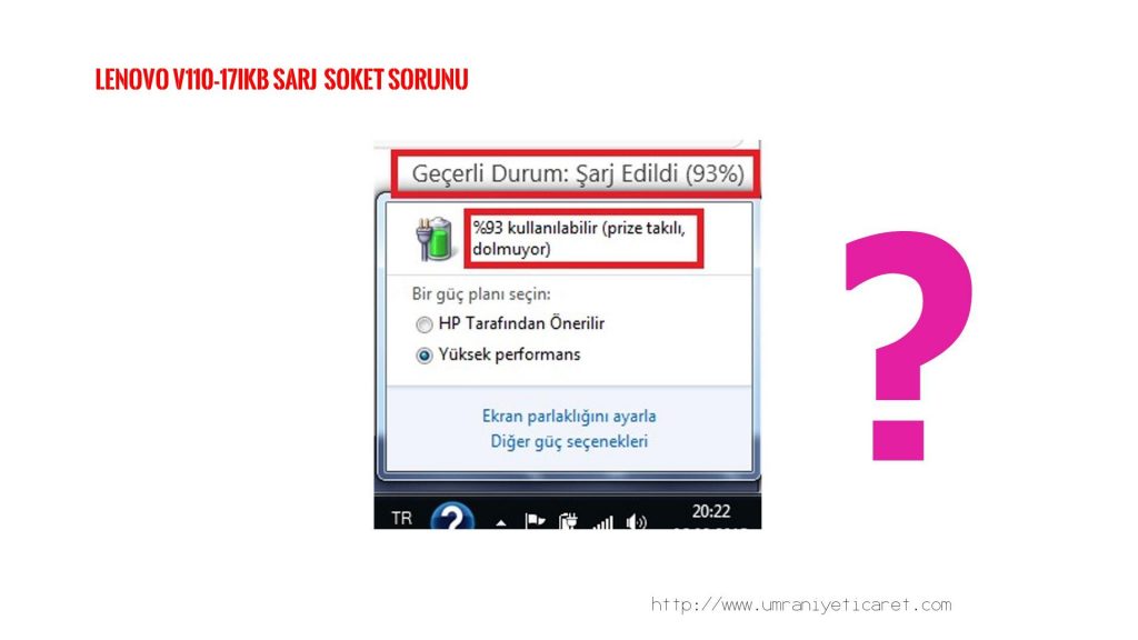 LENOVO V110-17IKB ŞARJ SOKETİ , ŞARJ GİRİŞ YERİ TAMİRİ